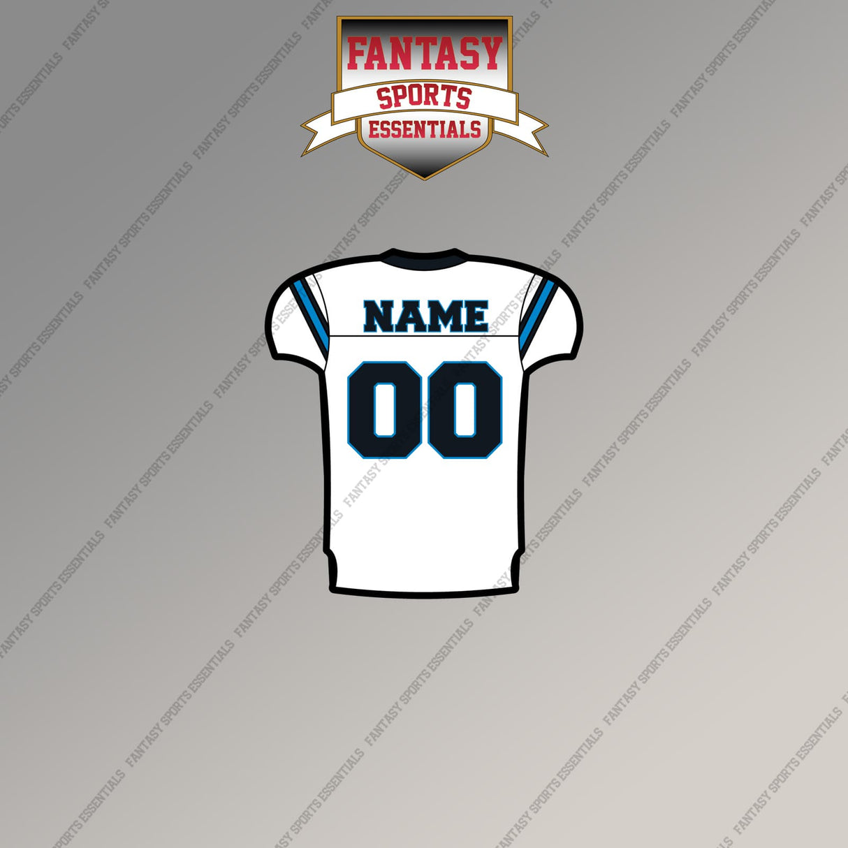 Carolina Panthers Personalized Current Away Jersey Magnets