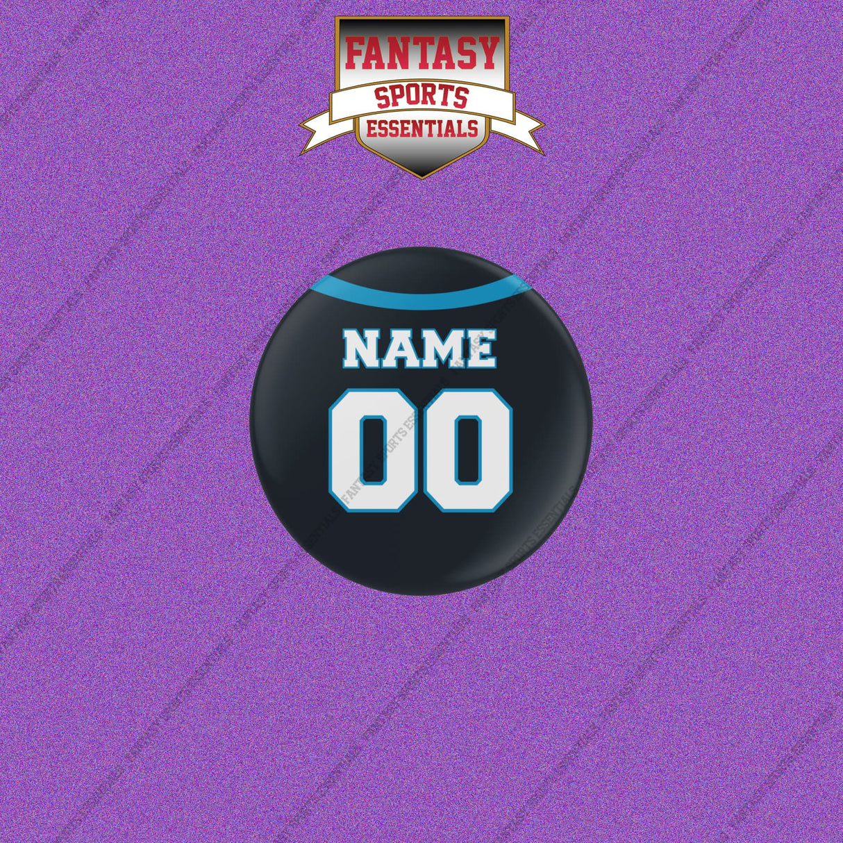 Carolina Panthers Personalized Current Home Jersey Buttons