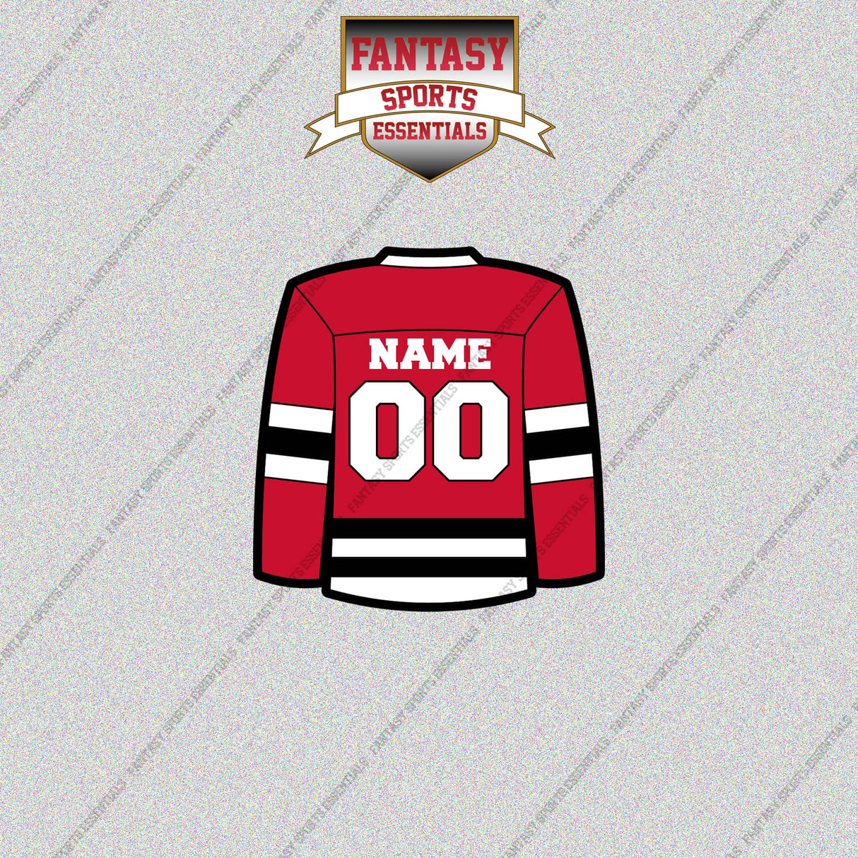 Chicago Blackhawks Personalized Current Home Jersey Glossy Stickers