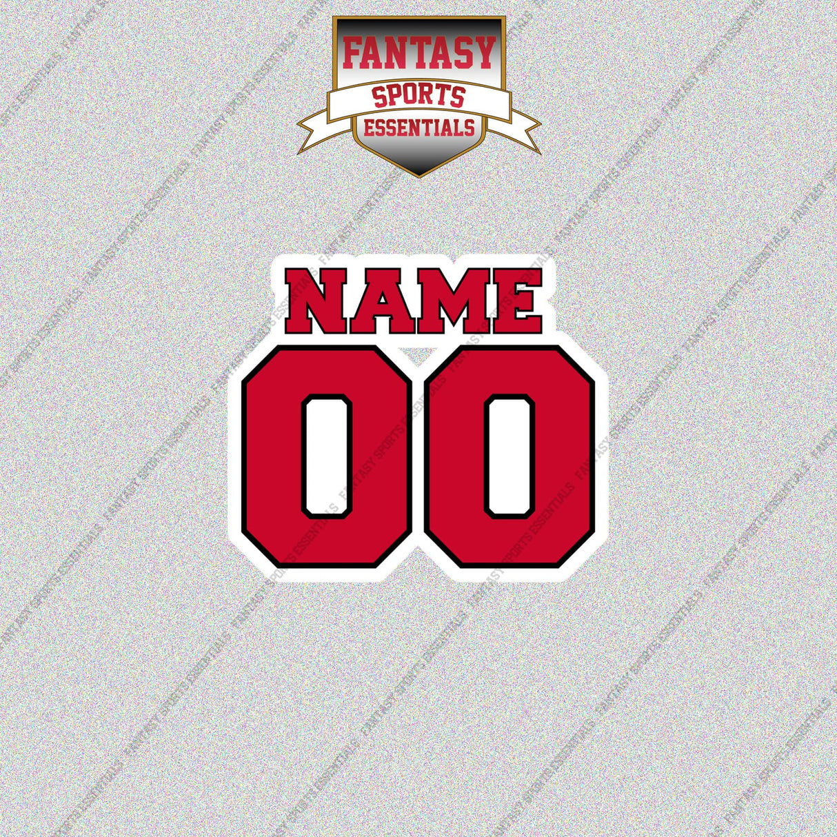 Chicago Blackhawks Personalized Current Name and Number Glossy Stickers