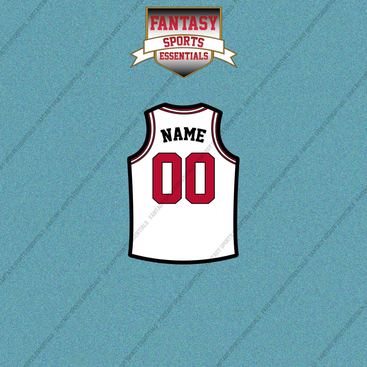 Chicago Bulls Personalized Current Away Jersey Car Decals
