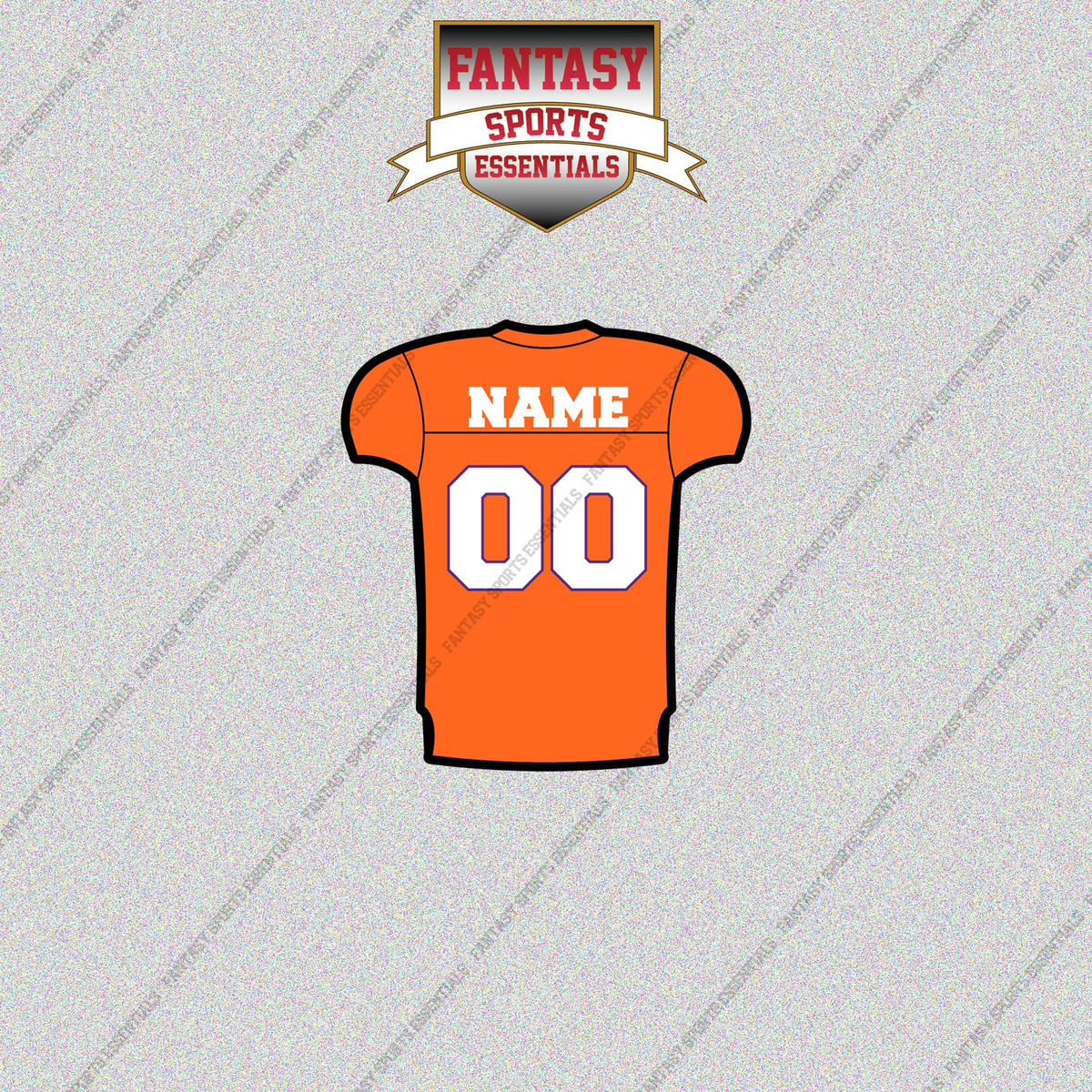 Clemson Tigers Football Personalized Home Jersey Glossy Stickers
