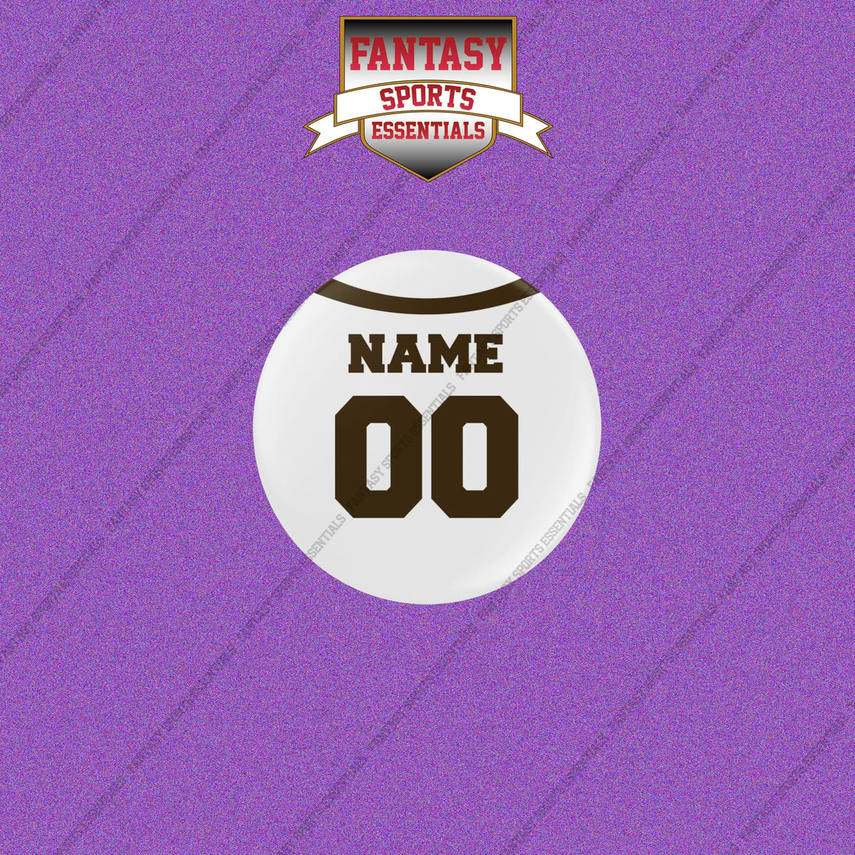 Cleveland Browns Personalized Current Away Jersey Buttons