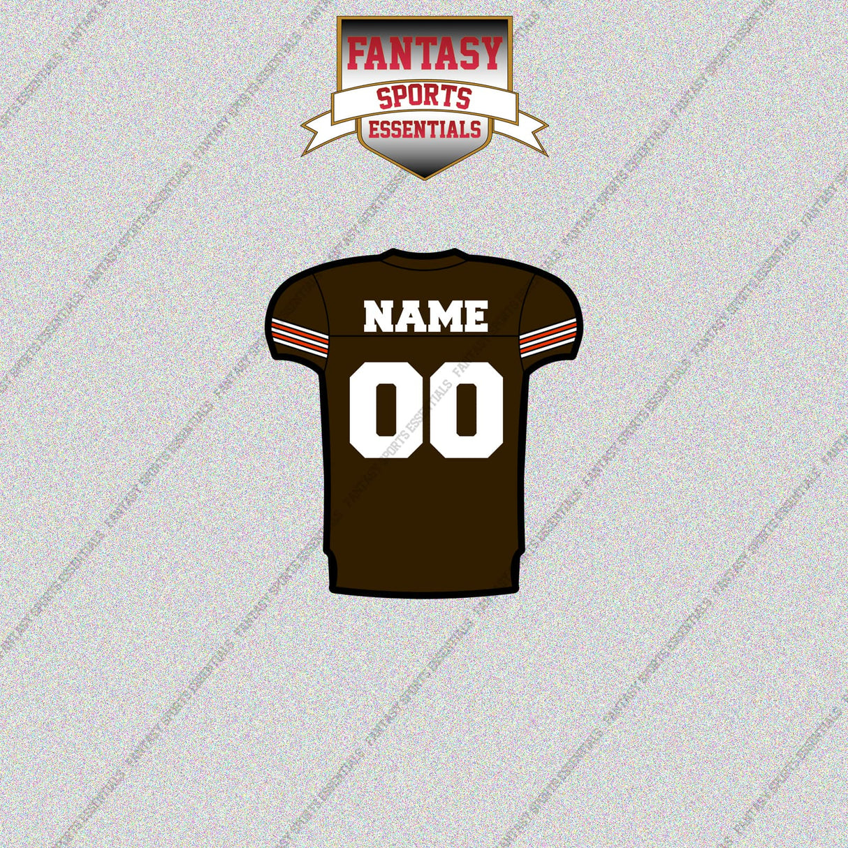 Cleveland Browns Personalized Current Home Jersey Glossy Stickers