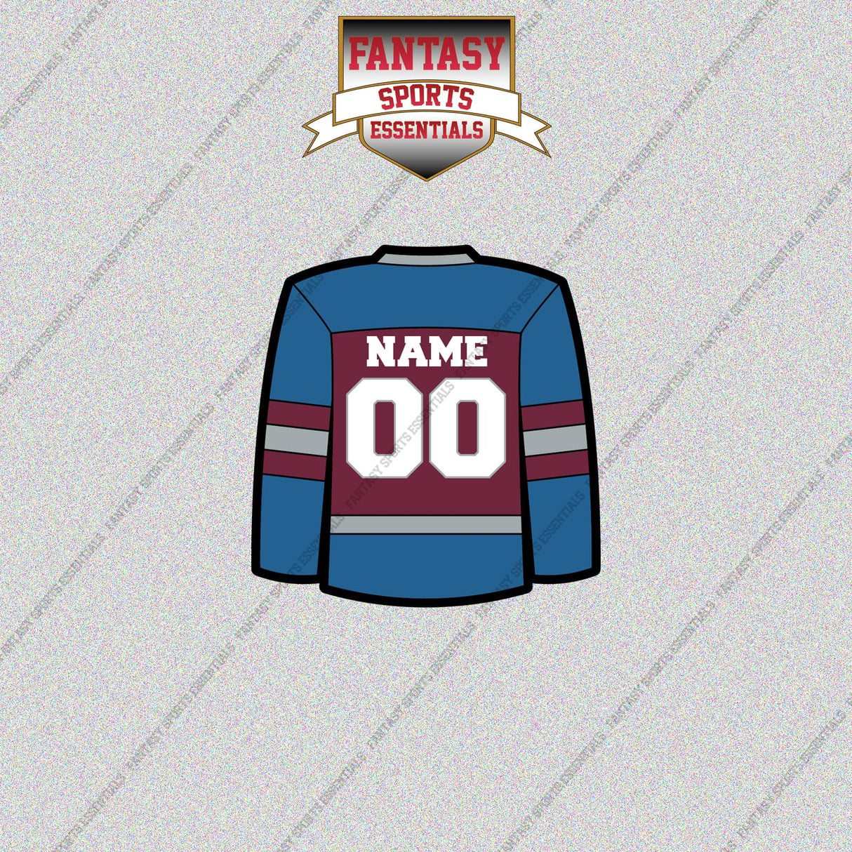 Colorado Avalanche Personalized Current Home Jersey Glossy Stickers