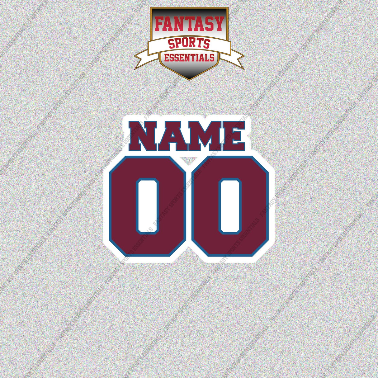Colorado Avalanche Personalized Current Name and Number Glossy Stickers