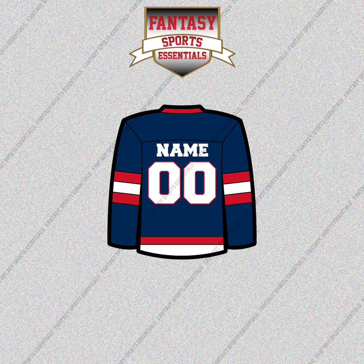 Columbus Blue Jackets Personalized Current Home Jersey Glossy Stickers