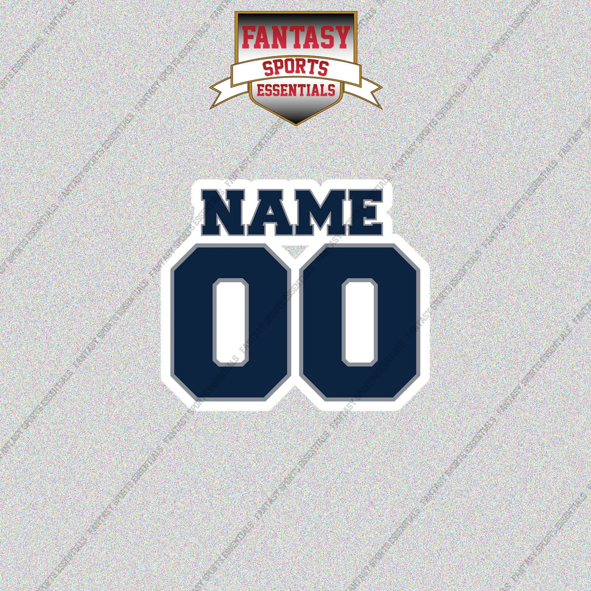 Dallas Cowboys Personalized Current Name and Number Glossy Stickers