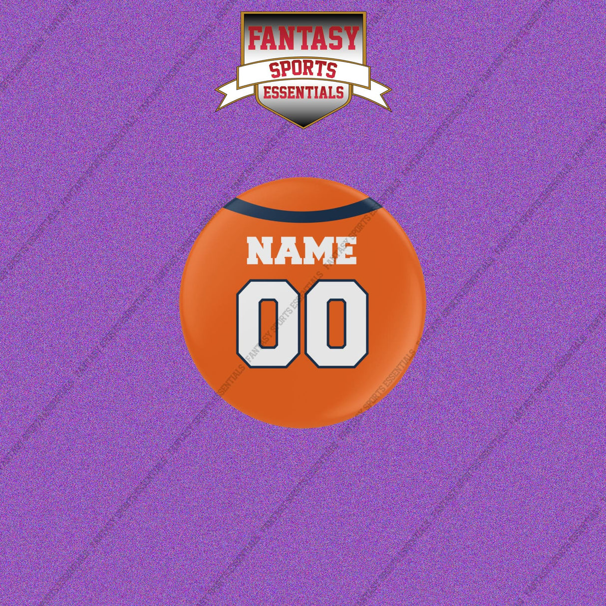 Denver Broncos Personalized Current Home Jersey Buttons
