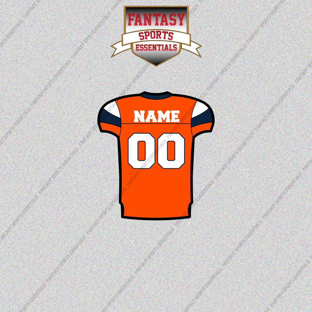 Denver Broncos Personalized Current Home Jersey Glossy Stickers