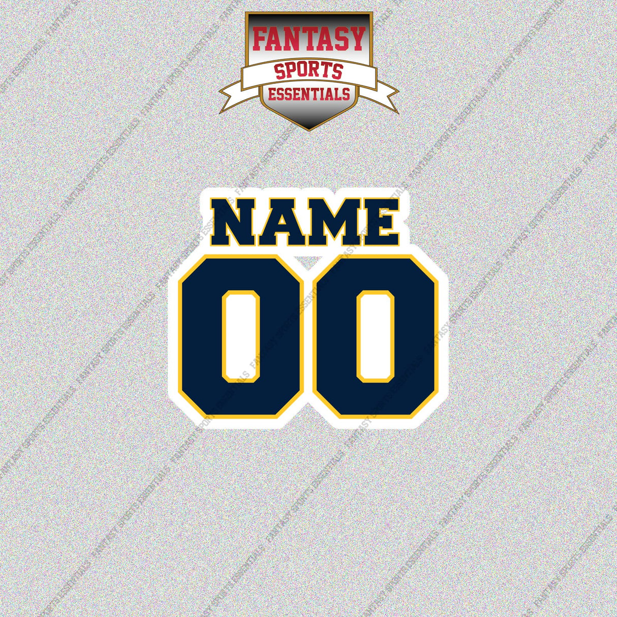 Denver Nuggets Personalized Current Name and Number Glossy Stickers