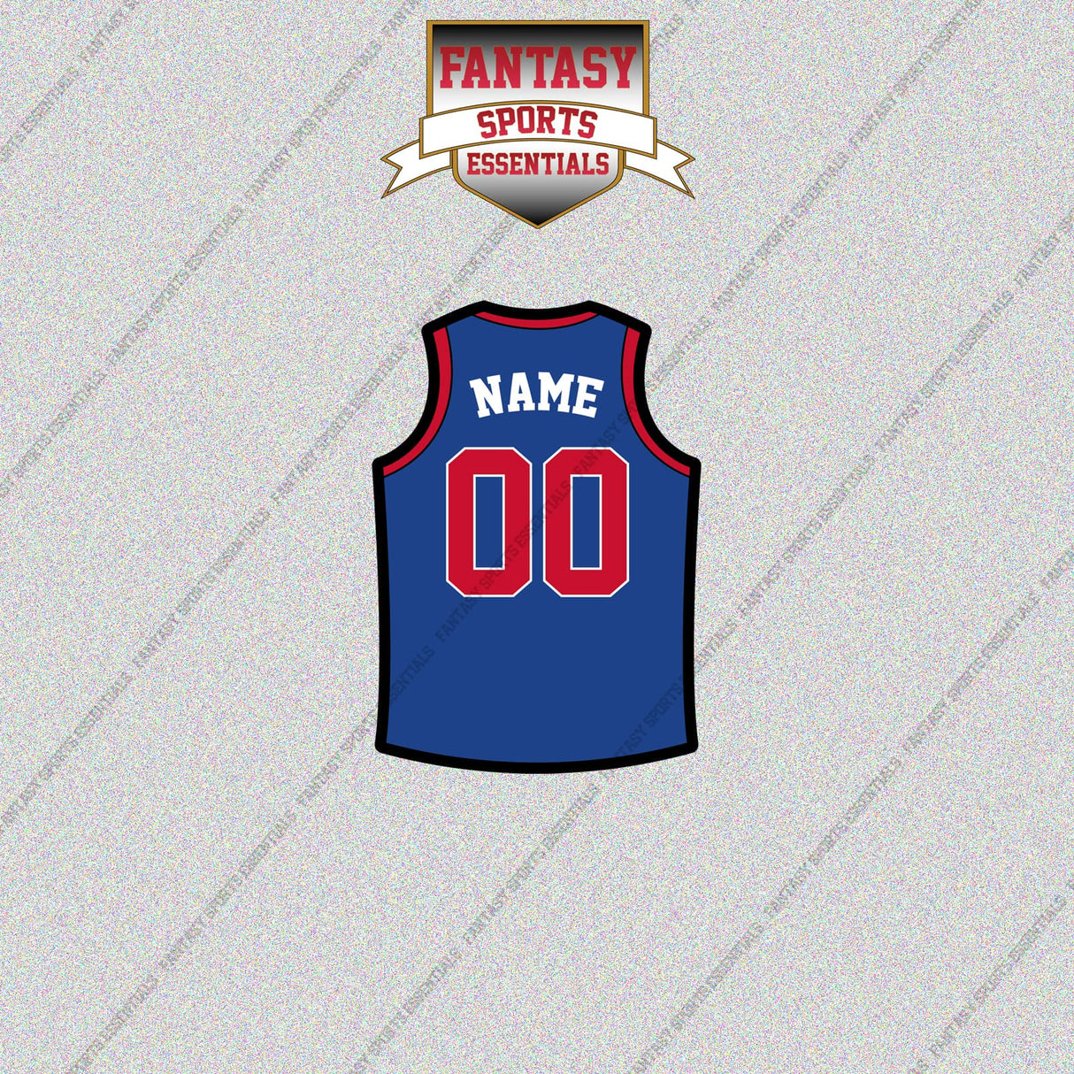 Detroit Pistons Personalized Current Home Jersey Glossy Stickers