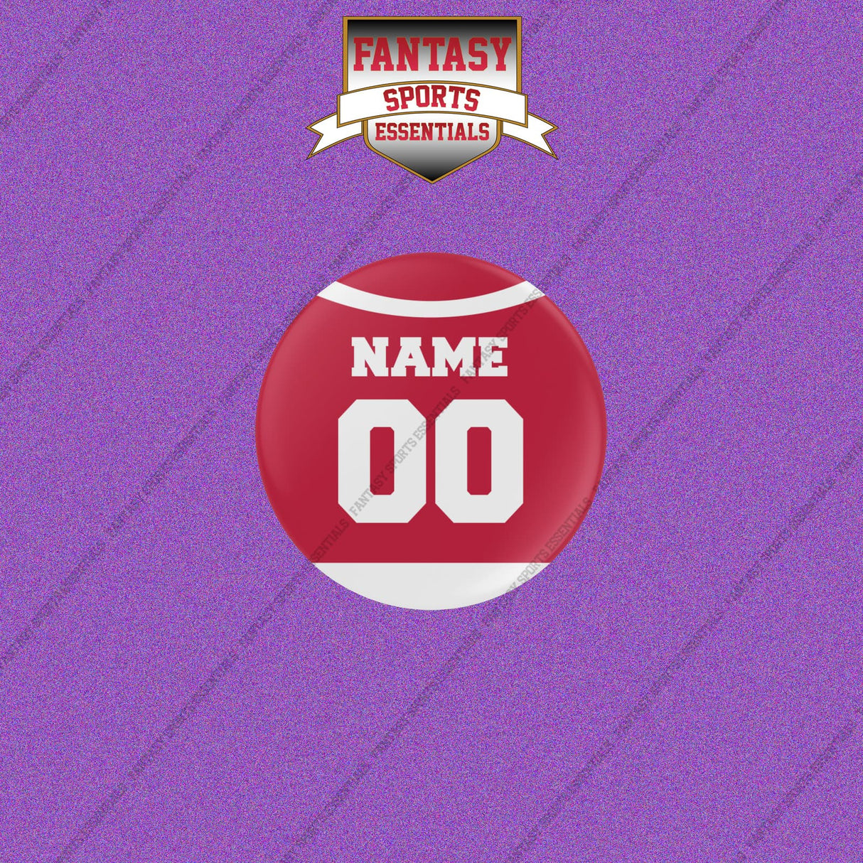 Detroit Red Wings Personalized Current Home Jersey Buttons