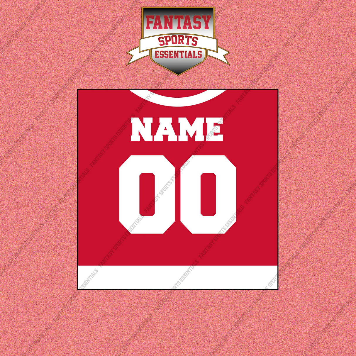 Detroit Red Wings Personalized Current Home Jersey Wall Art Prints
