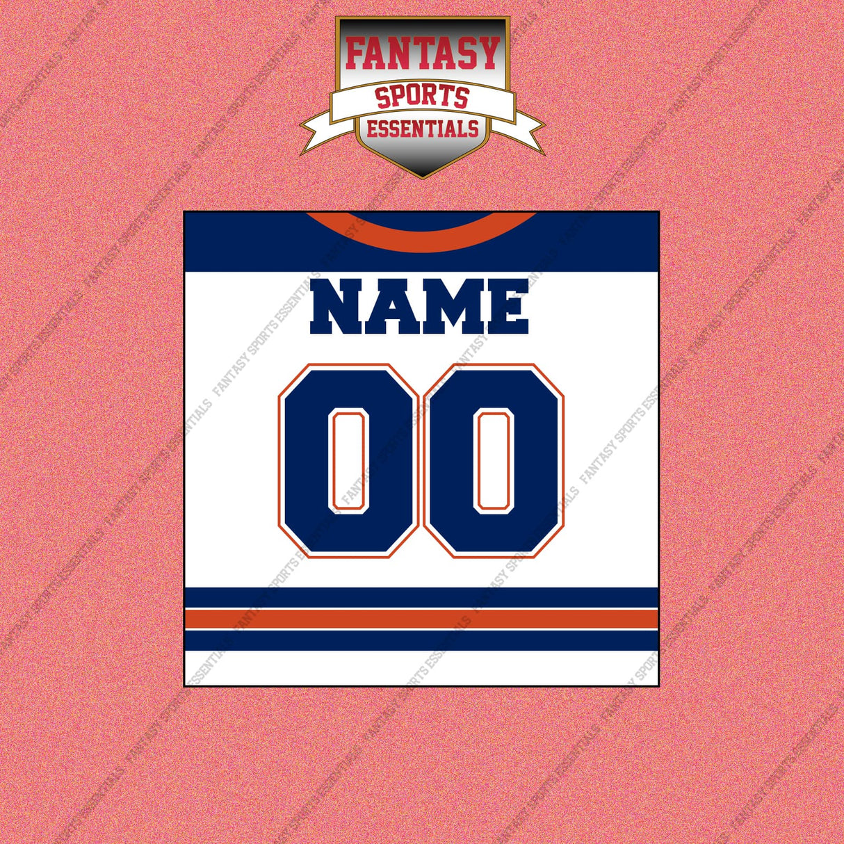 Edmonton Oilers Personalized Current Away Jersey Wall Art Prints