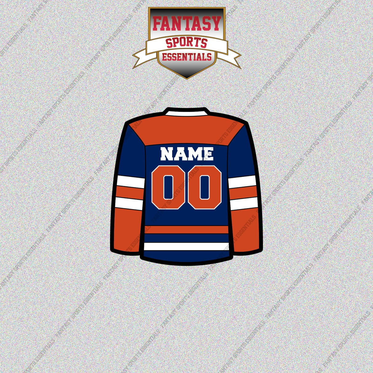Edmonton Oilers Personalized Current Home Jersey Glossy Stickers