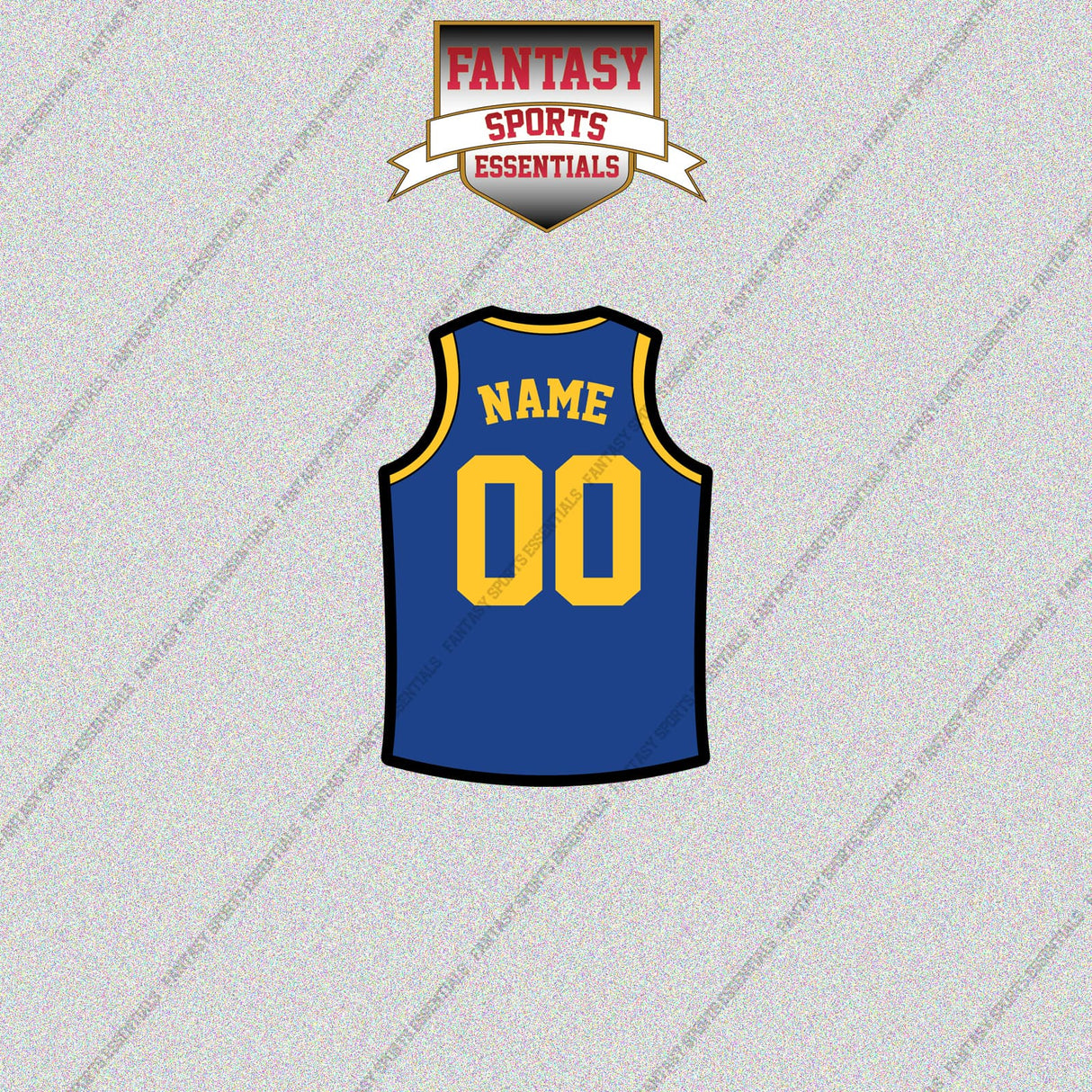 Golden State Warriors Personalized Current Home Jersey Glossy Stickers