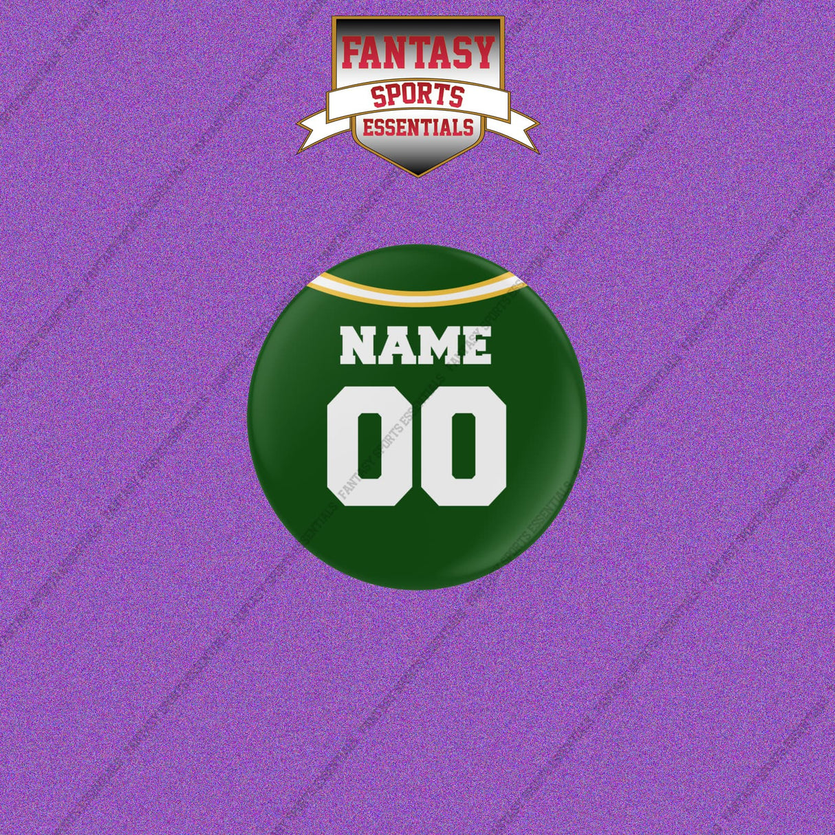 Green Bay Packers Personalized Current Home Jersey Buttons
