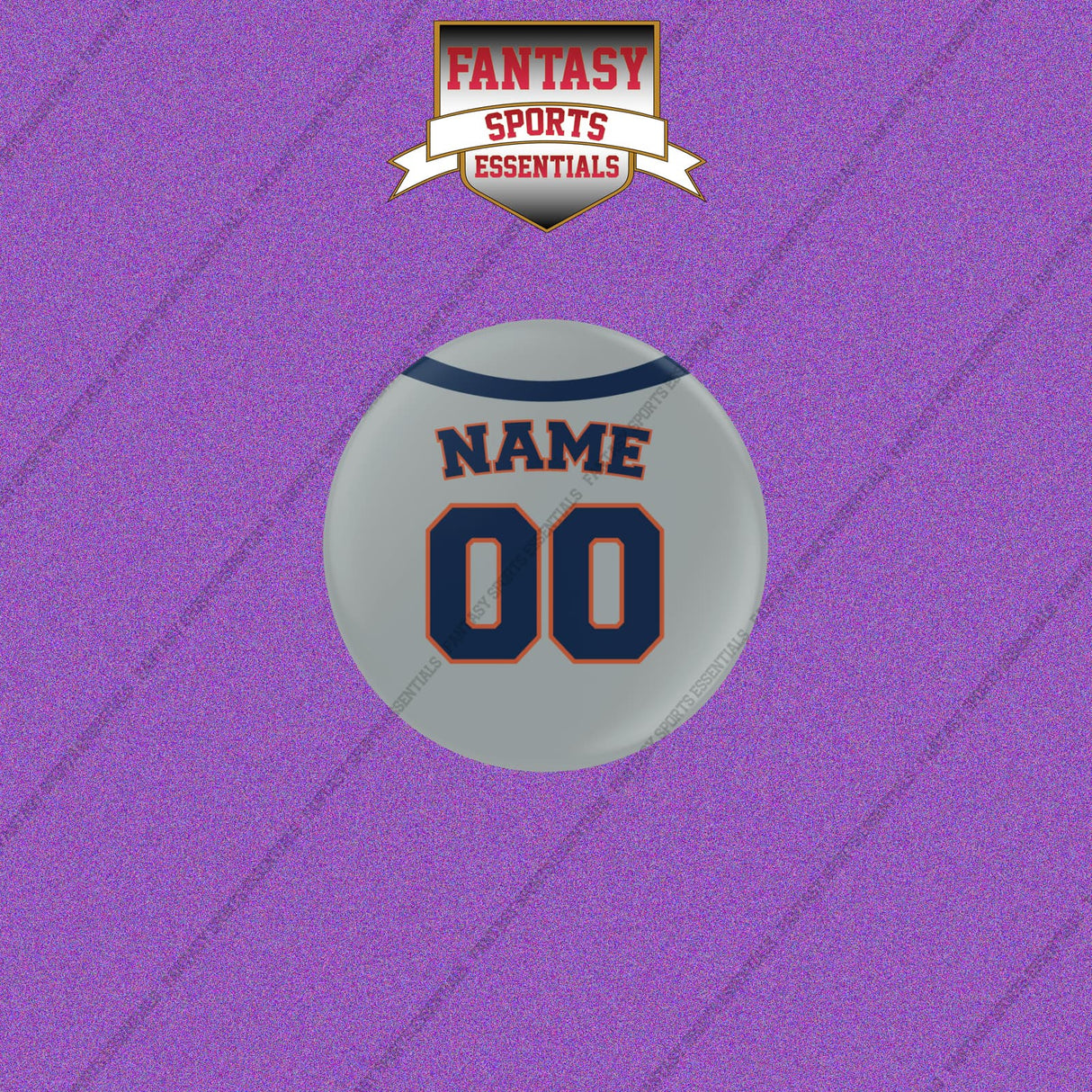 Houston Astros Personalized Current Away Jersey Buttons