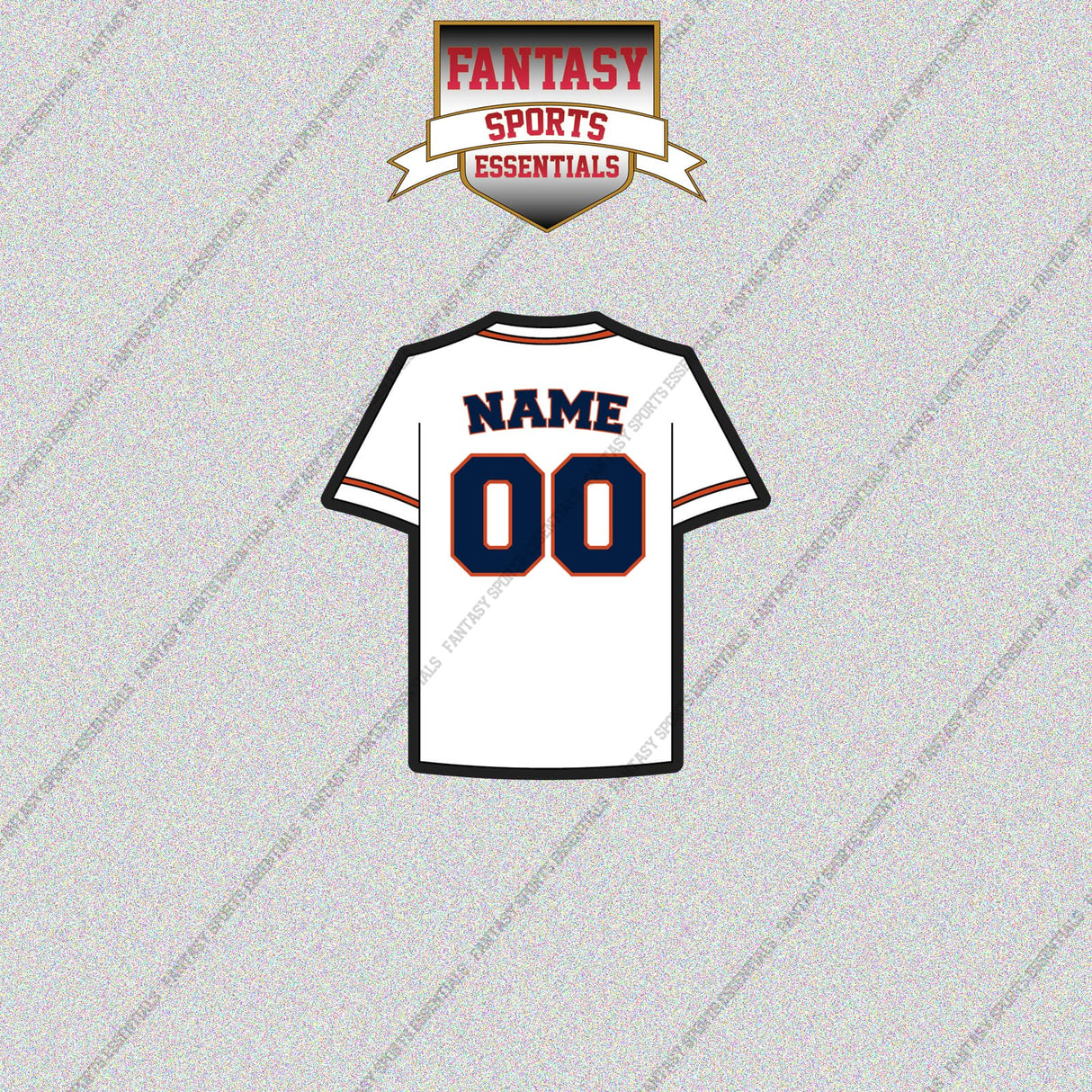 Houston Astros Personalized Current Home Jersey Glossy Stickers