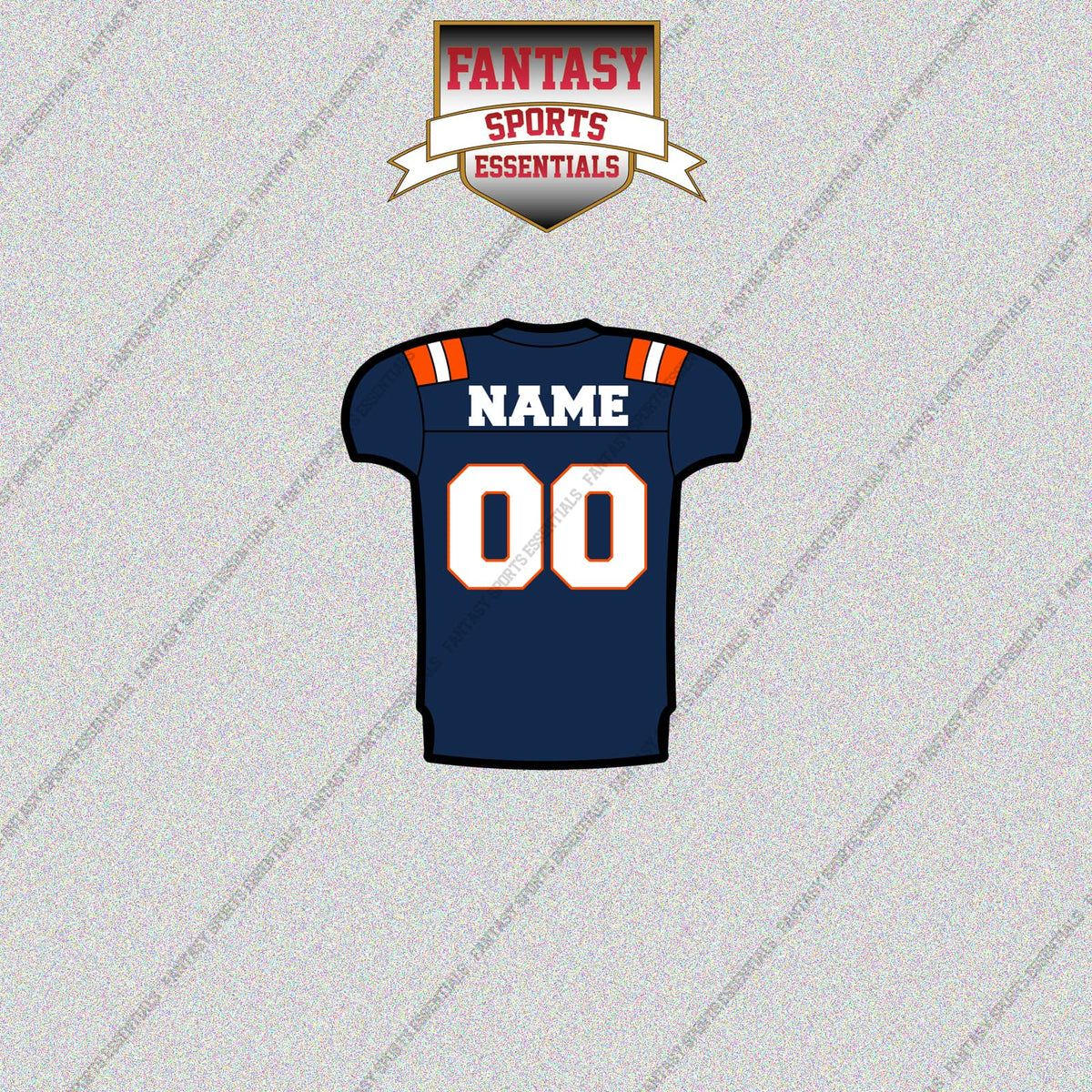 Illinois Fighting Illini Football Personalized Home Jersey Glossy Stickers