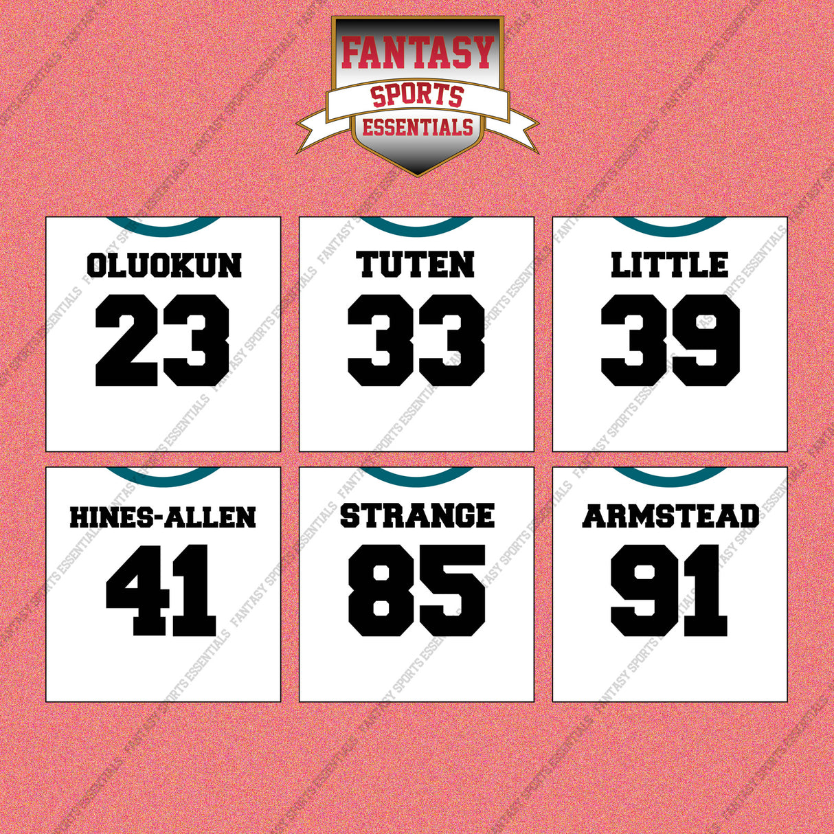 Jacksonville Jaguars 2025 Away Jersey Wall Art Prints (Choose Your Player) Page 2