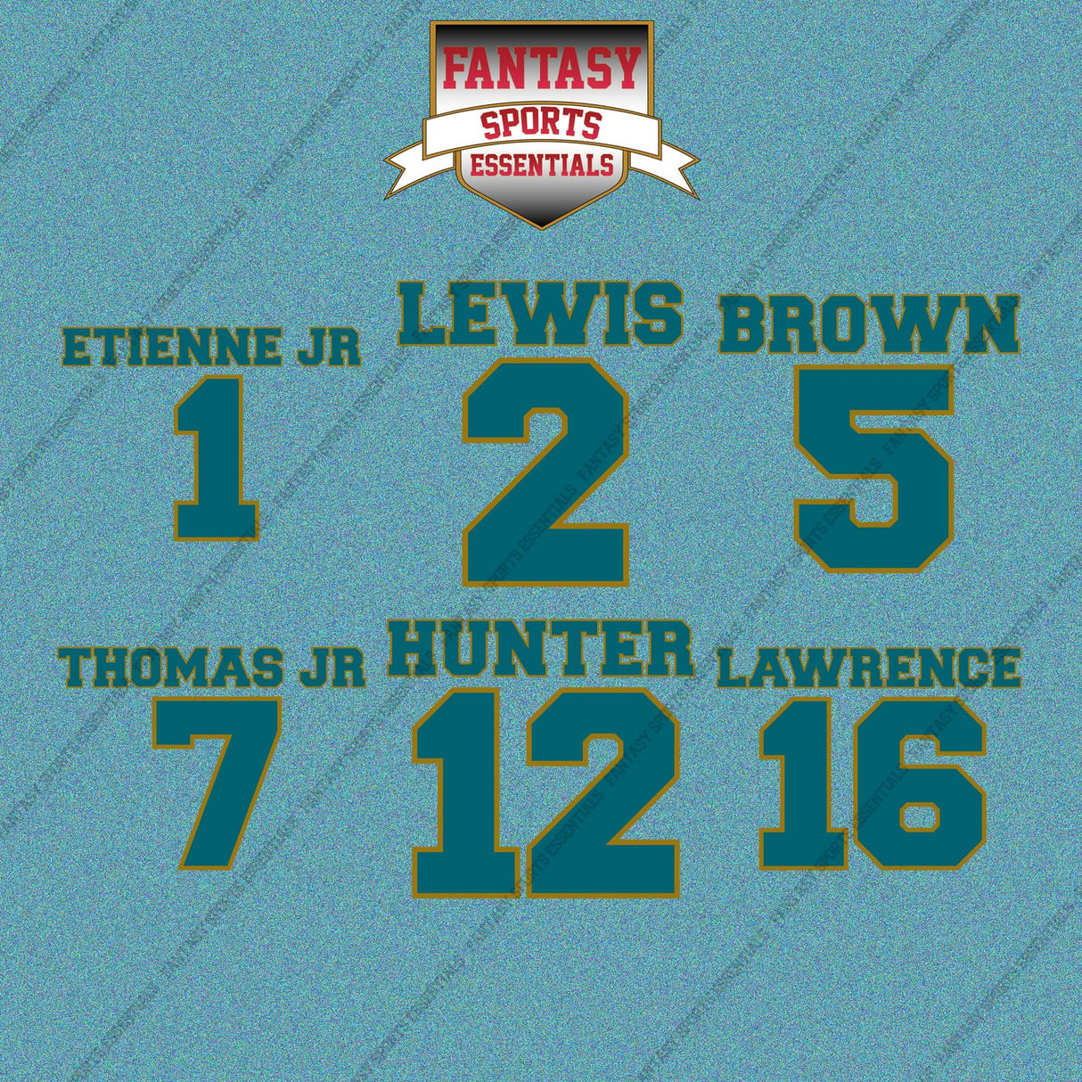 Jacksonville Jaguars 2025 Name and Number Car Decals (Choose Your Player) Page 1