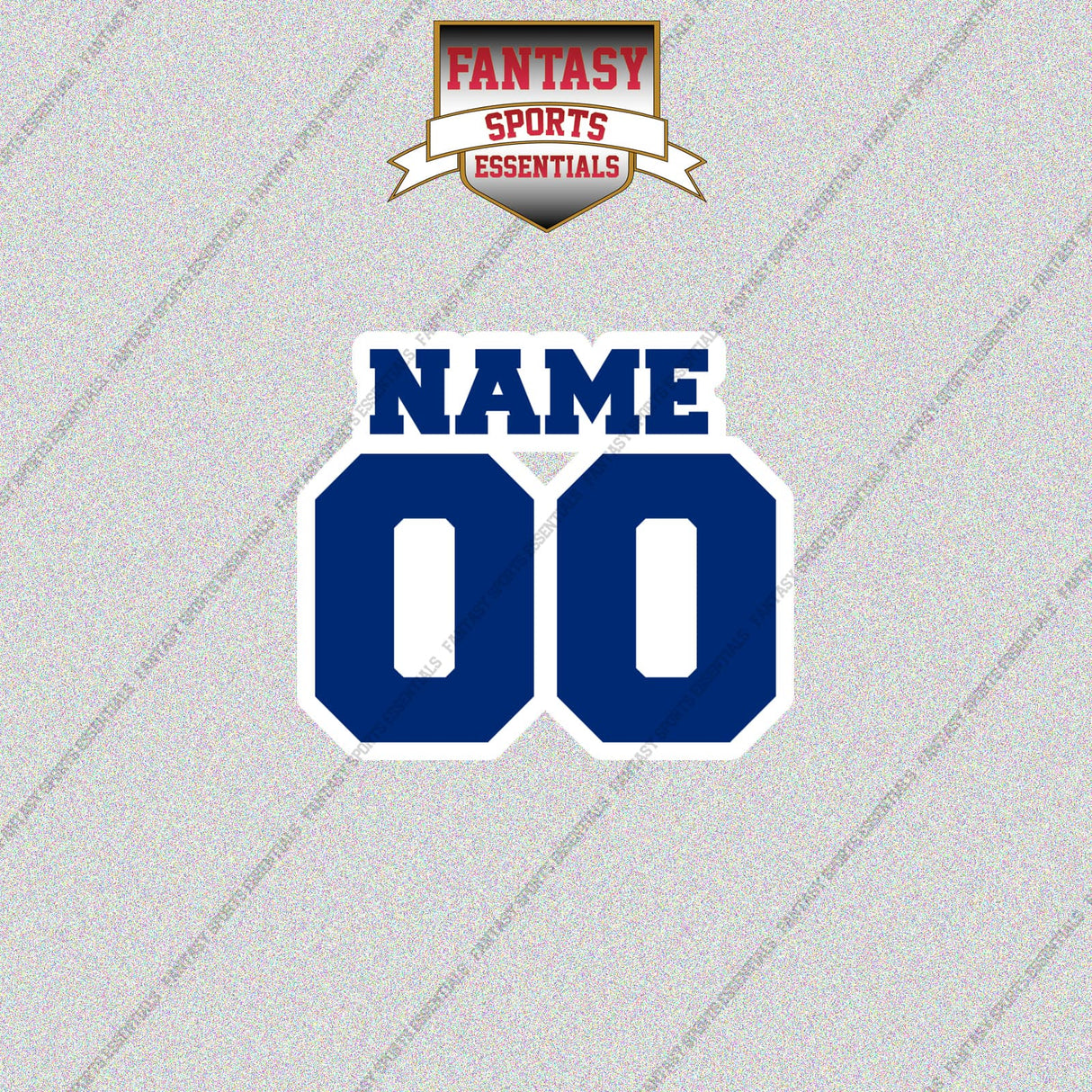 Kansas City Royals Personalized Current Name and Number Glossy Stickers