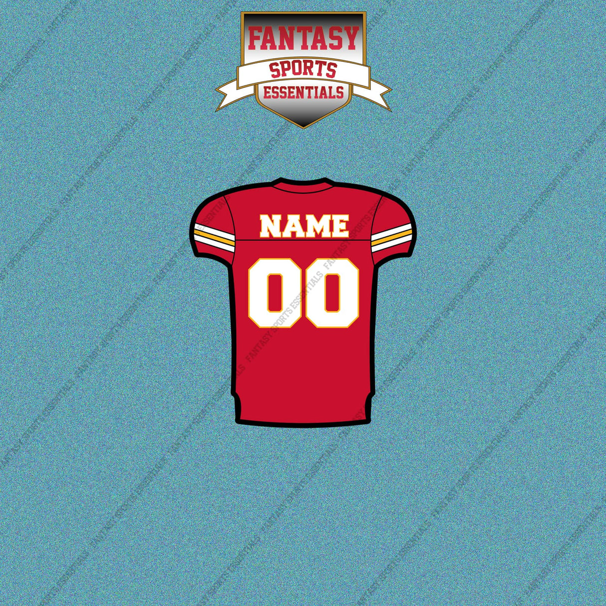 Kansas City Chiefs Personalized Current Home Jersey Car Decals