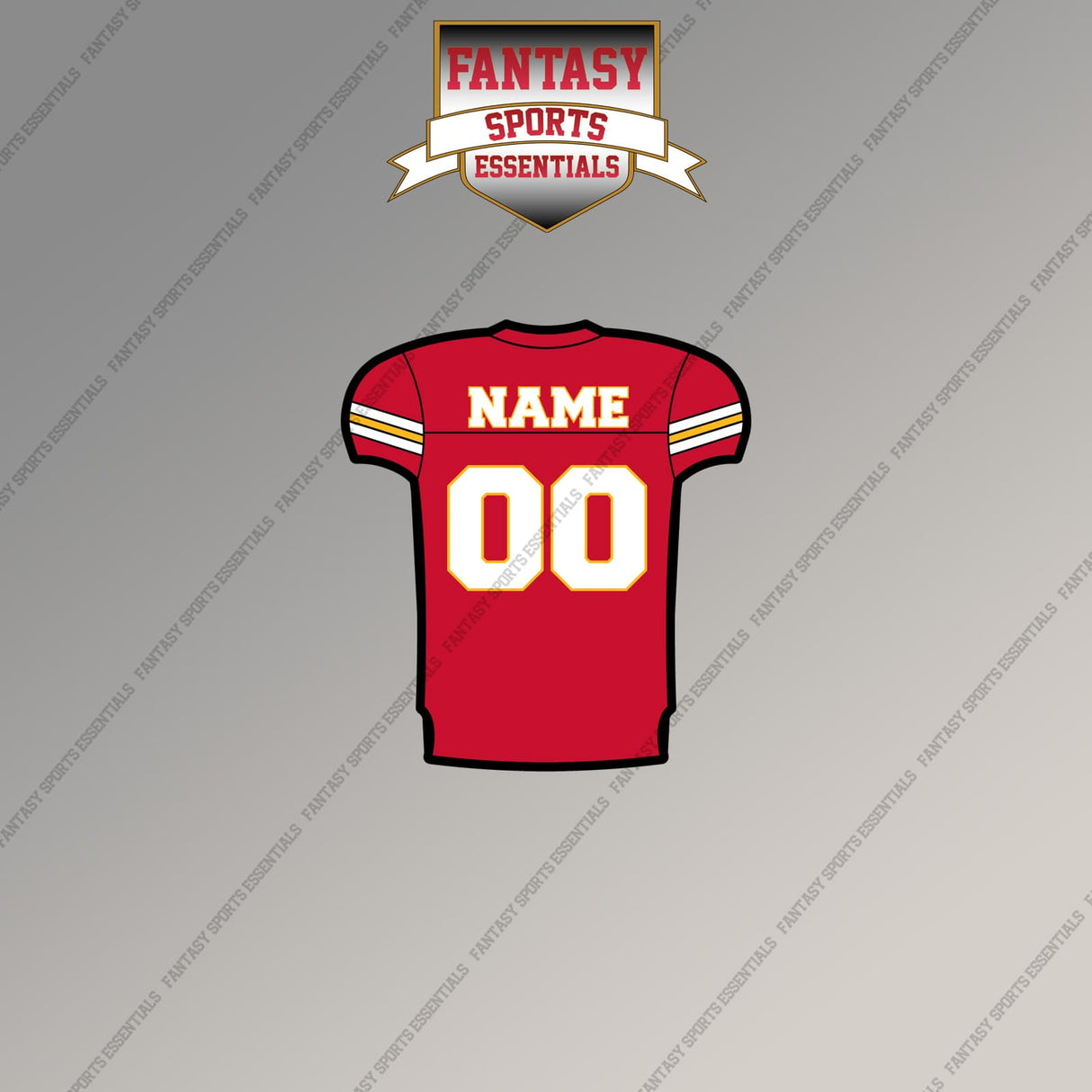 Kansas City Chiefs Personalized Current Home Jersey Magnets