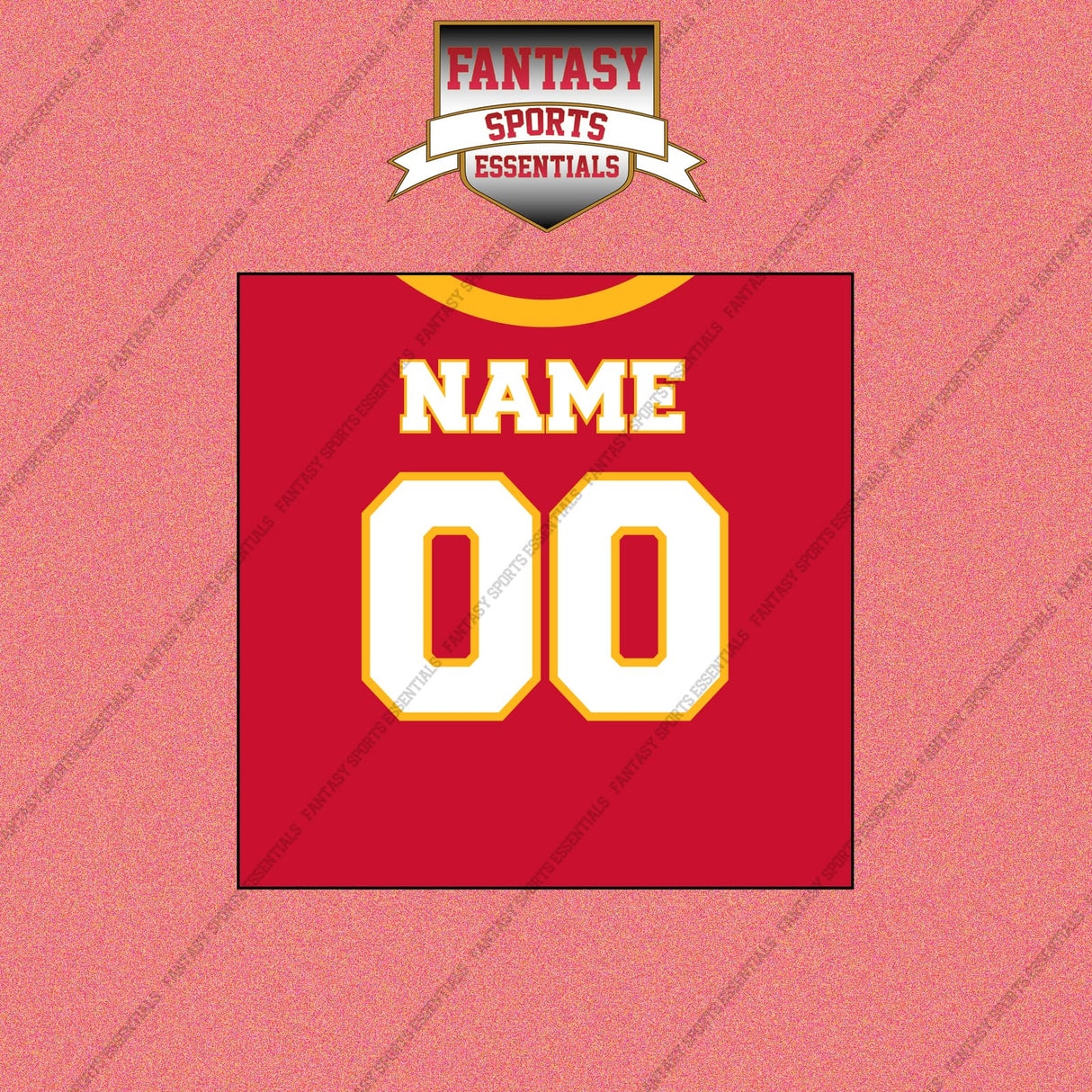 Kansas City Chiefs Personalized Current Home Jersey Wall Art Prints