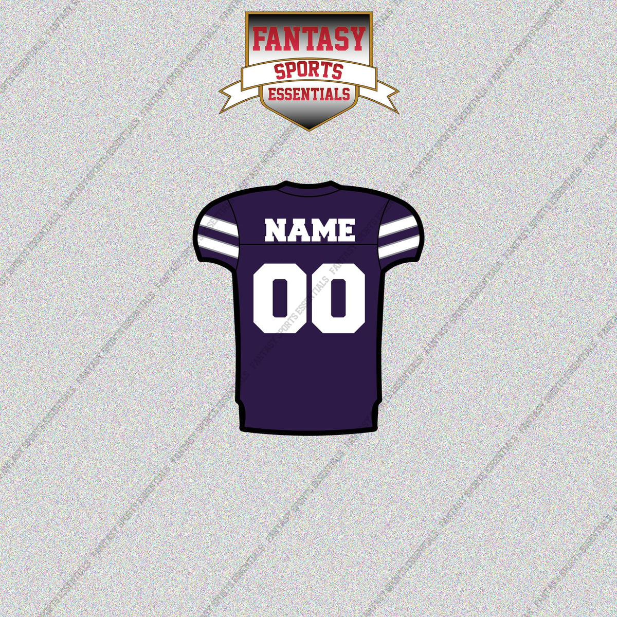 Kansas State Wildcats Football Personalized Home Jersey Glossy Stickers