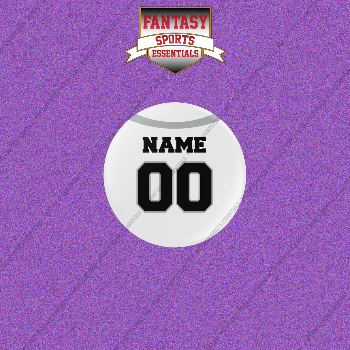 Las Vegas Raiders Personalized Current Away Jersey Buttons