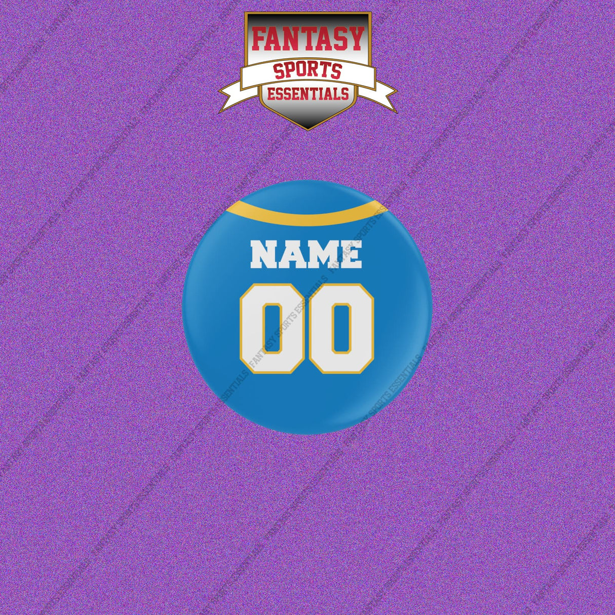 Los Angeles Chargers Personalized Current Home Jersey Buttons