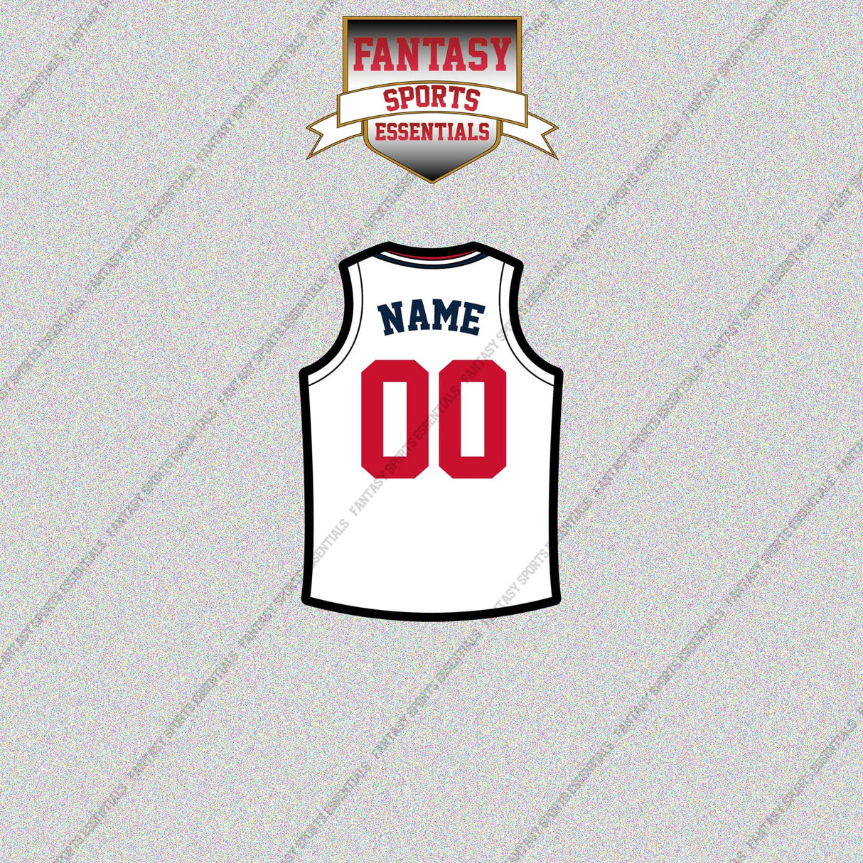 Los Angeles Clippers Personalized Current Away Jersey Glossy Stickers