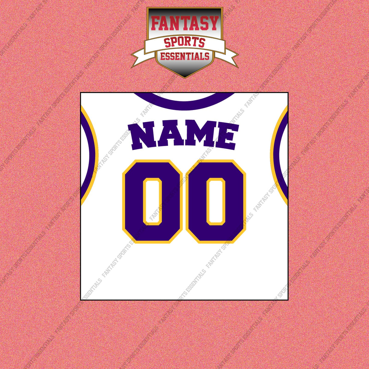 Los Angeles Lakers Personalized Current Away Jersey Wall Art Prints