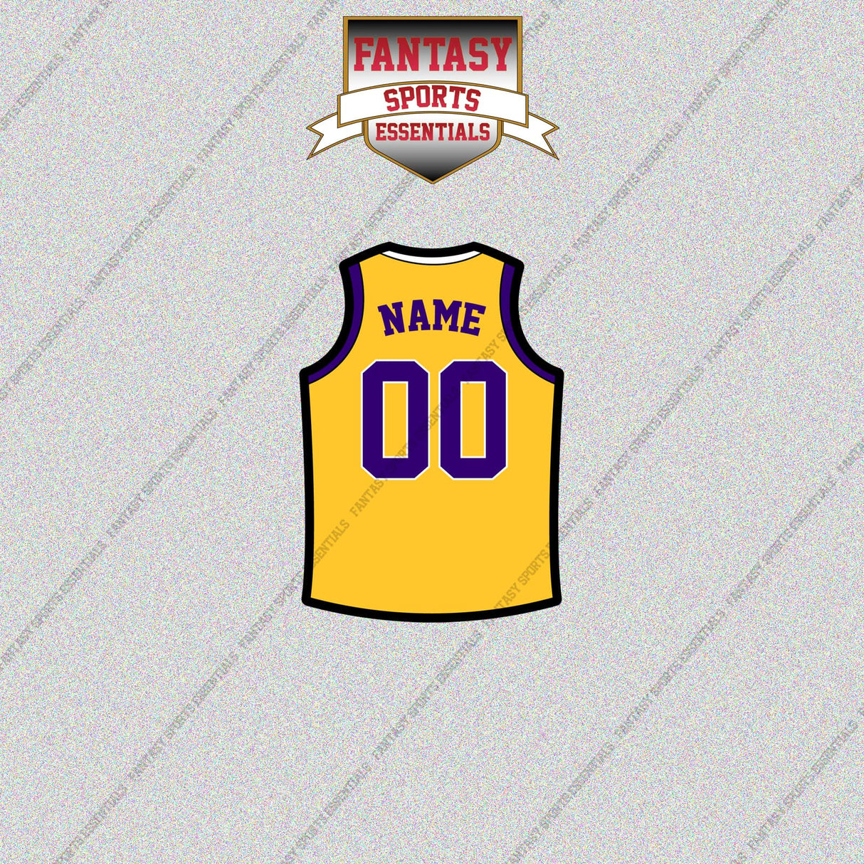Los Angeles Lakers Personalized Current Home Jersey Glossy Stickers