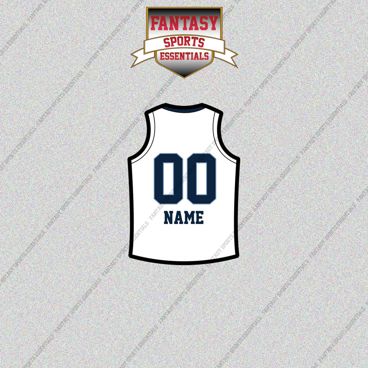 Memphis Grizzlies Personalized Current Away Jersey Glossy Stickers
