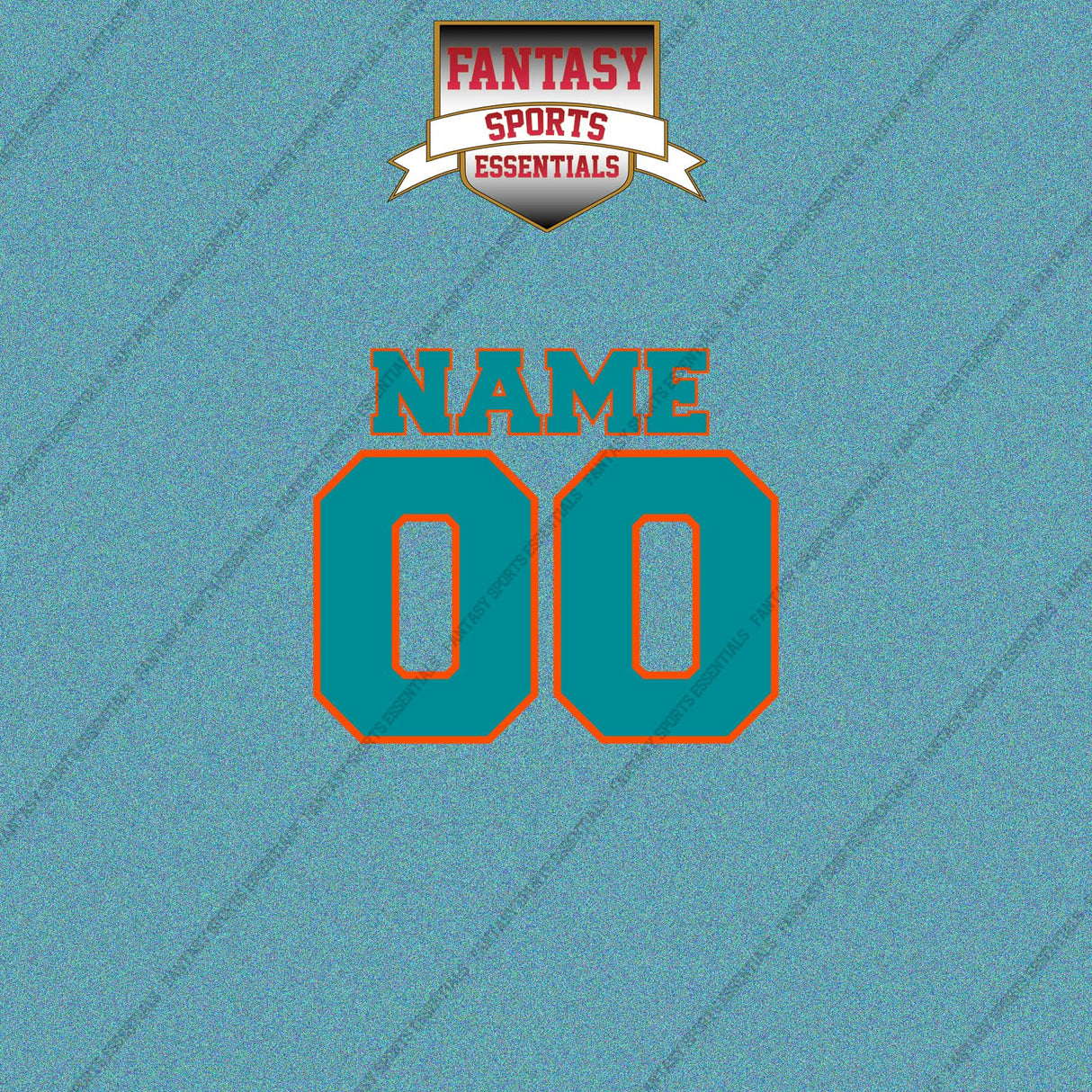 Miami Dolphins Personalized Current Name and Number Car Decals
