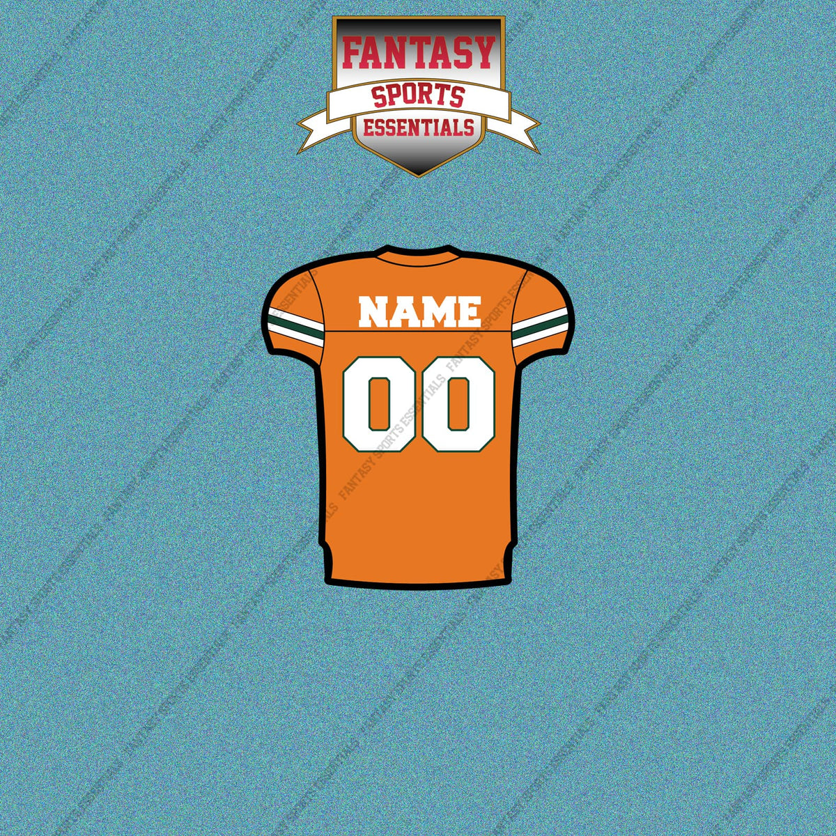 Miami Hurricanes Football Personalized Home Jersey Car Decals
