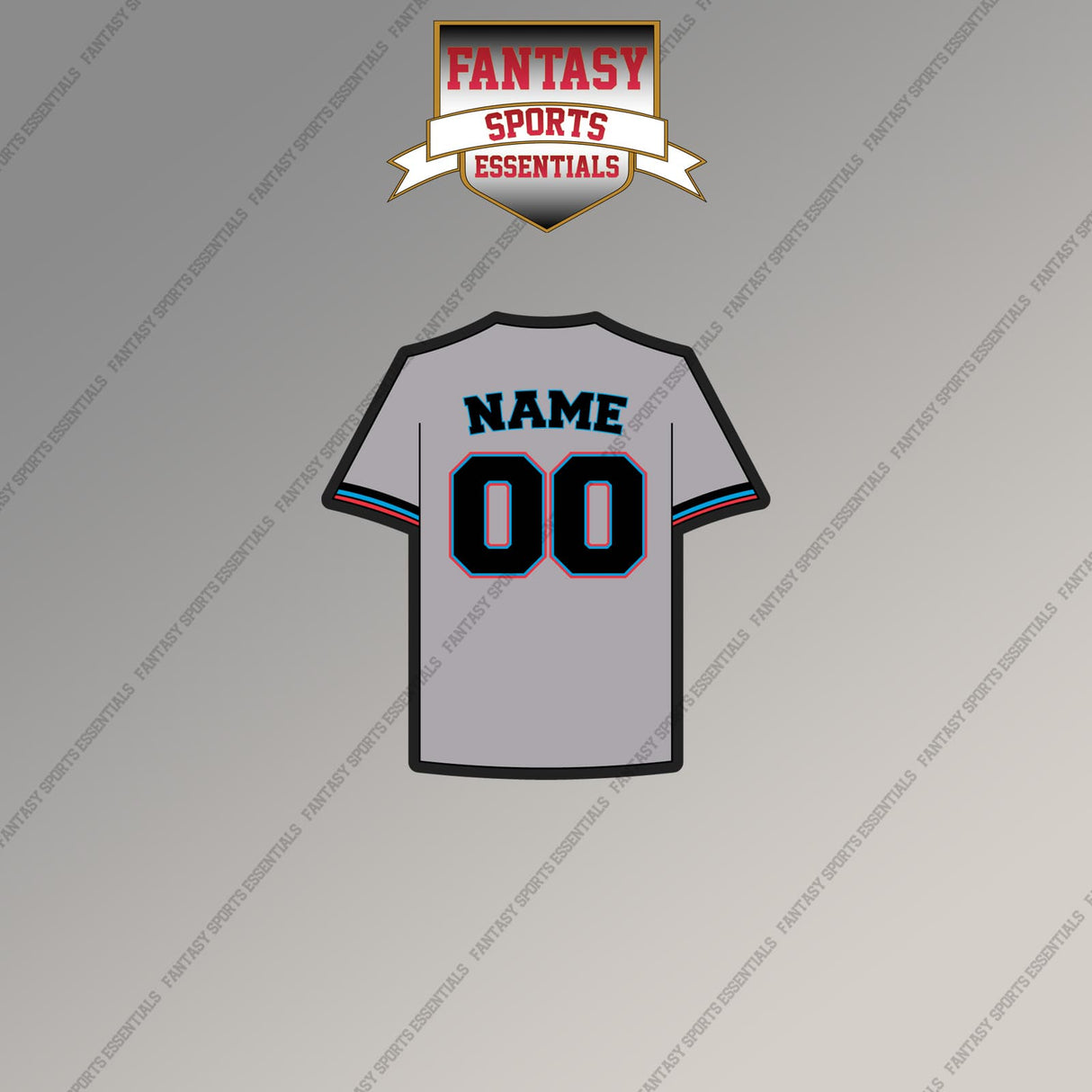 Miami Marlins Personalized Current Away Jersey Magnets