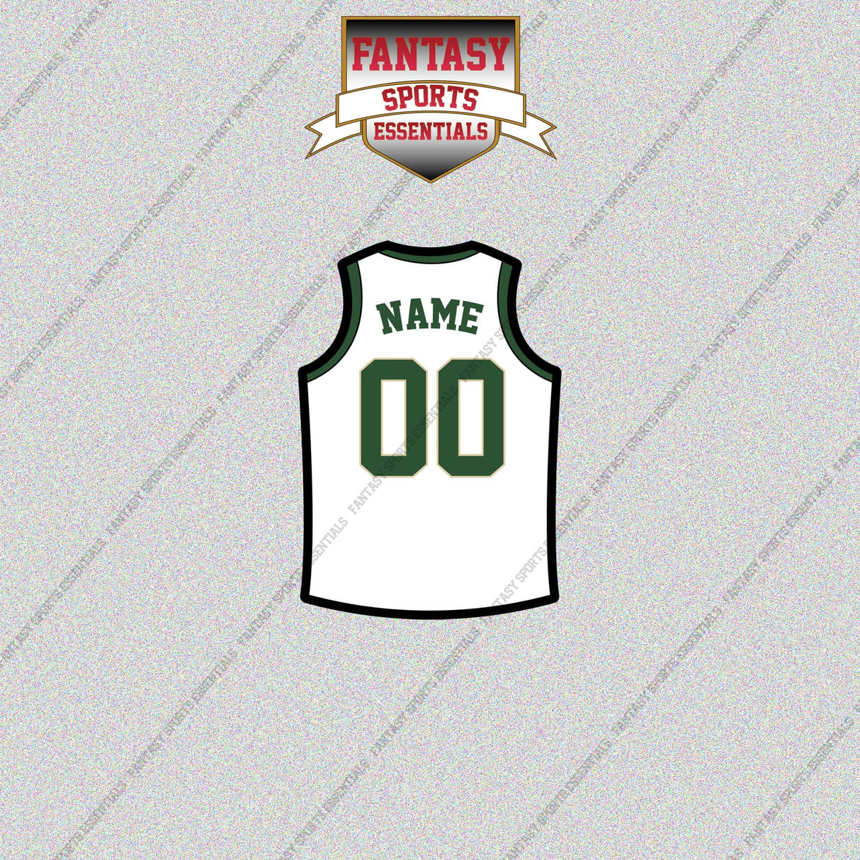 Milwaukee Bucks Personalized Current Away Jersey Glossy Stickers