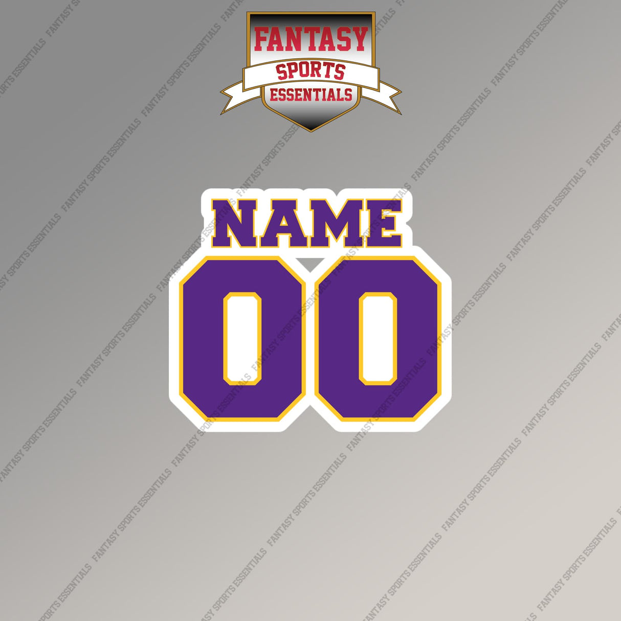 Minnesota Vikings Personalized Current Name and Number Magnets