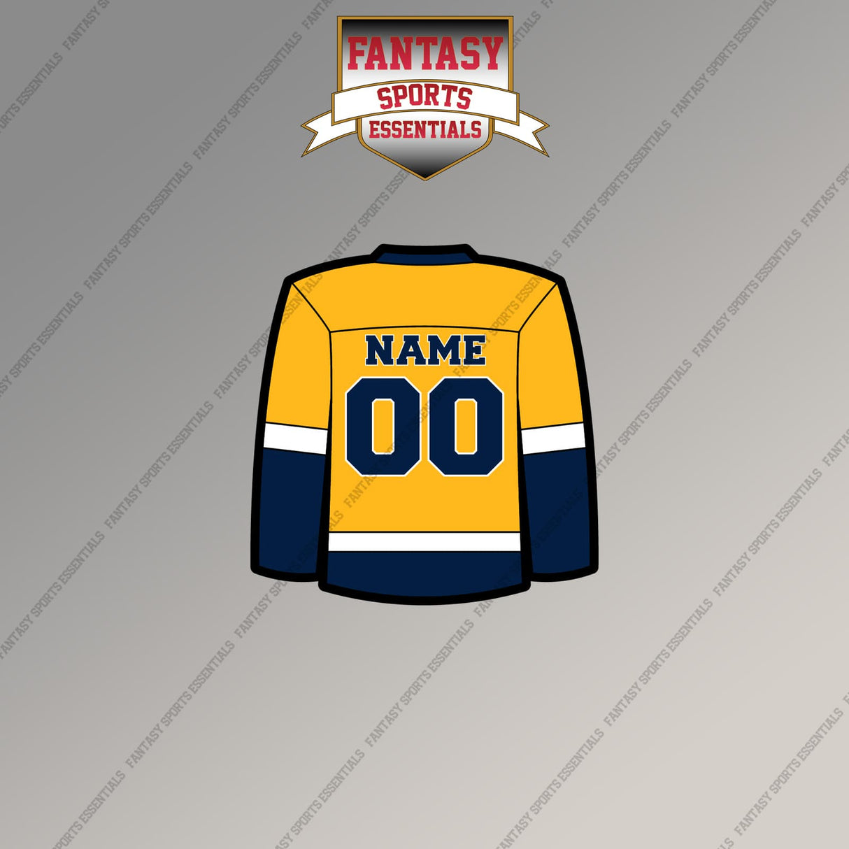 Nashville Predators Personalized Current Home Jersey Magnets