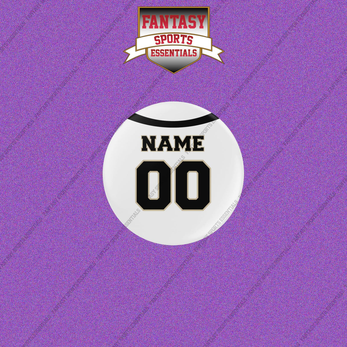 New Orleans Saints Personalized Current Away Jersey Buttons