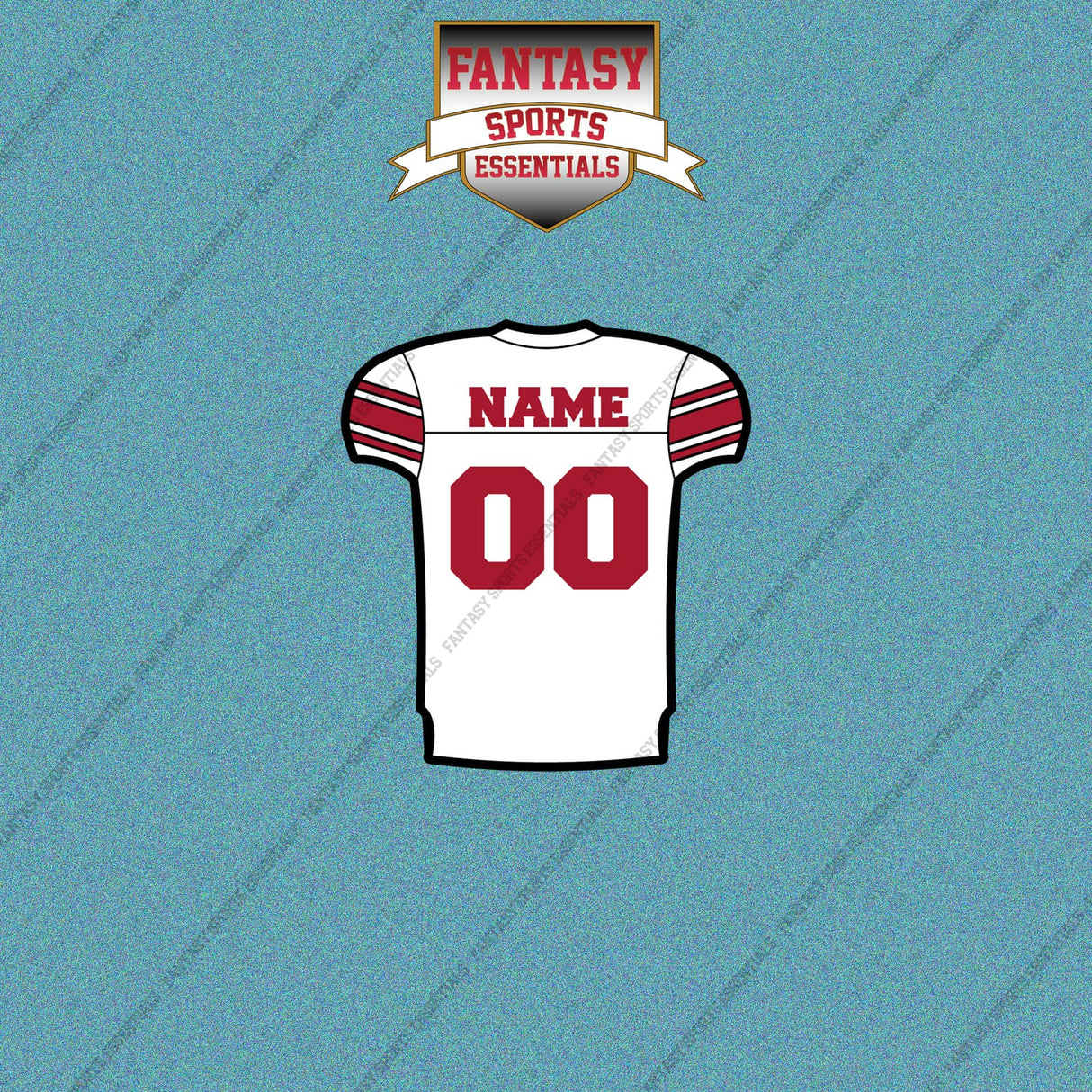 New York Giants Personalized Current Away Jersey Car Decals