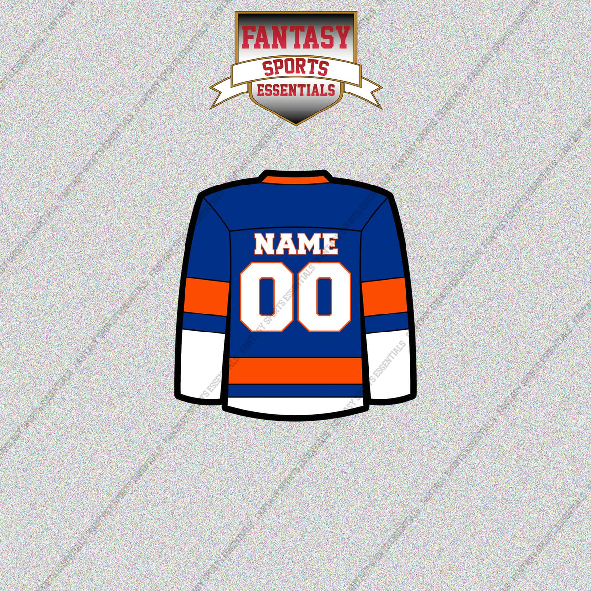 New York Islanders Personalized Current Home Jersey Glossy Stickers