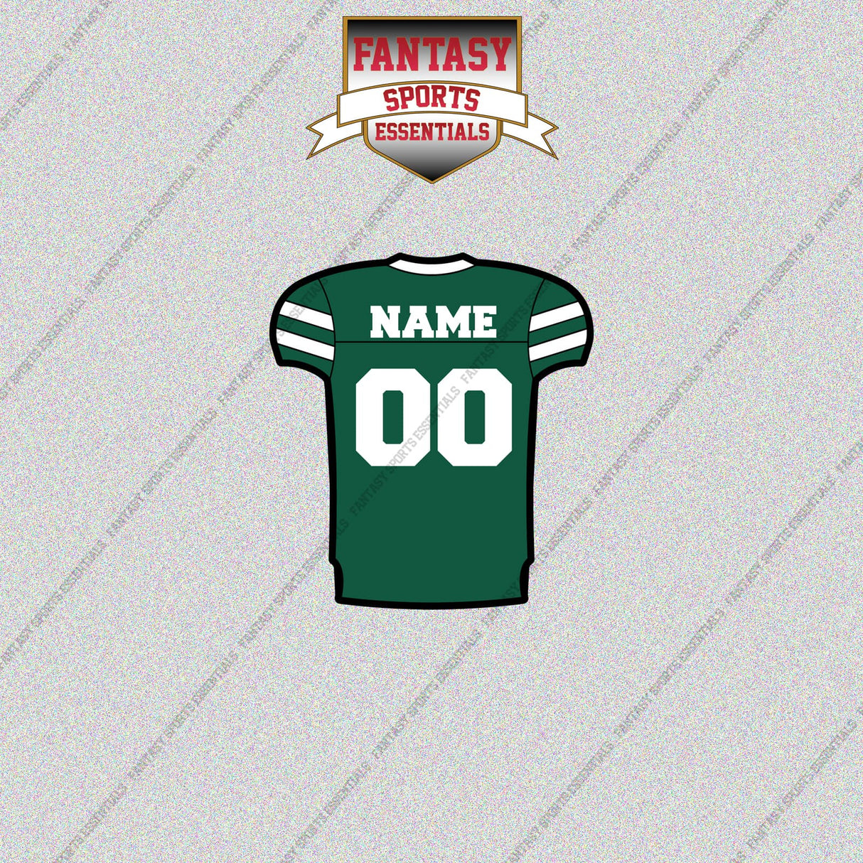 New York Jets Personalized Current Home Jersey Glossy Stickers