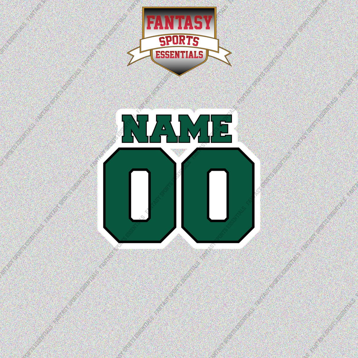 New York Jets Personalized Current Name and Number Glossy Stickers