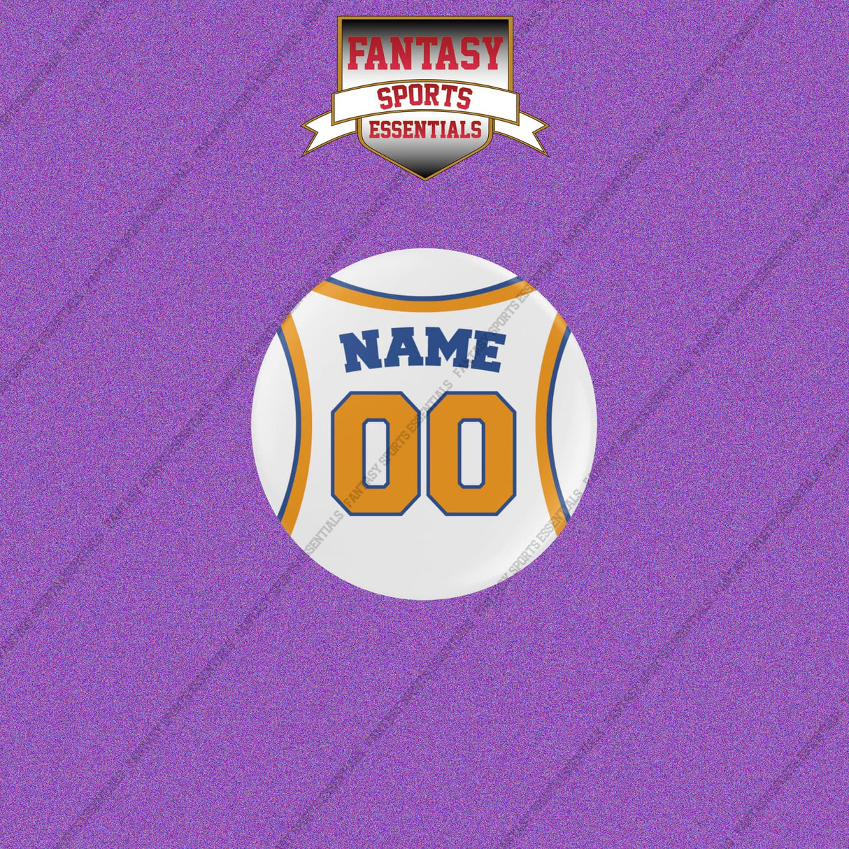 New York Knicks Personalized Current Away Jersey Buttons